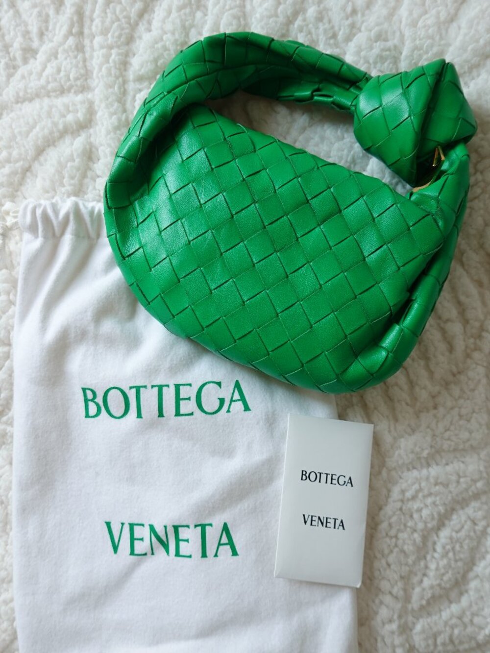Bottega Veneta Mini Jodie Bag in Green Parakeet - Picture 1 of 16